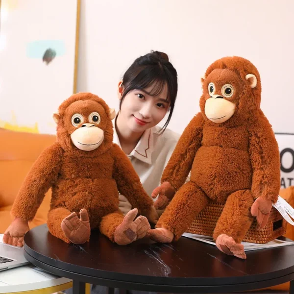 66cm Cartoon Gorilla Plush Toy Chimpanzees Monkey Soft Stuffed Doll Backpack Car Bag Room Decor Kid Gift - Image 2