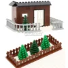 Marumine 30PCS MOC Bricks City Fence Accessories Railing Stairs House Pieces Garden Military Building Blocks Parts 30056 33303 - Image 5