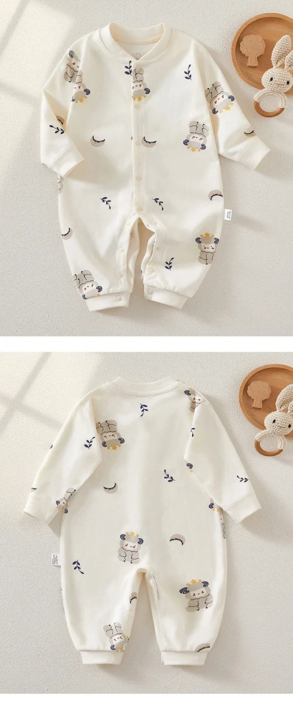 Baby Rompers for Girls Boys Bodysuit & One piece 100 Cotton Long Sleeve for Newborn Clothes Loungewear Set Outfit - Image 2