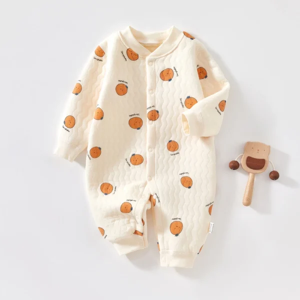3 Layers Newborn Romper Cotton Bear Bunny Cartoon Baby Girl Jumpsuit Autumn Winter Toddler Outfit Infant Onesie Kids Boy Clothes - Image 3