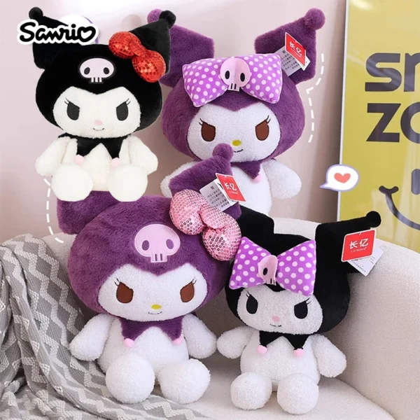 Sanrio Hello Kitty Anime Kuromi Melody Cartoon Cute Plush Stuffed Toys Soft Pillow Plushies Keyring Doll Birthday Gifts For Girl - Image 5