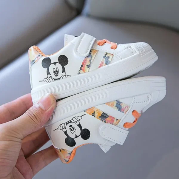 Disney White Casual Shoes For Baby Boy Girl Brand Children Sneaker Mickey Mouse Kids Sports Shoes Toddler Walking Shoes Size 25 - Image 3