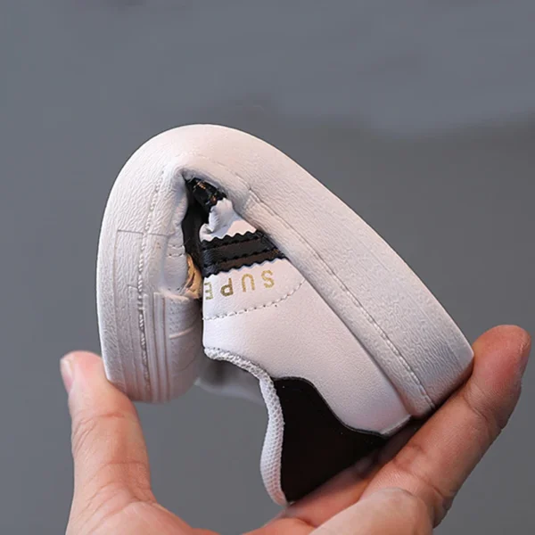 Children's Sneakers Kids Fashion Design White Non-slip Casual Shoes Boys Girls Hook Breathable Sneakers Toddler Outdoor Shoes - Image 5