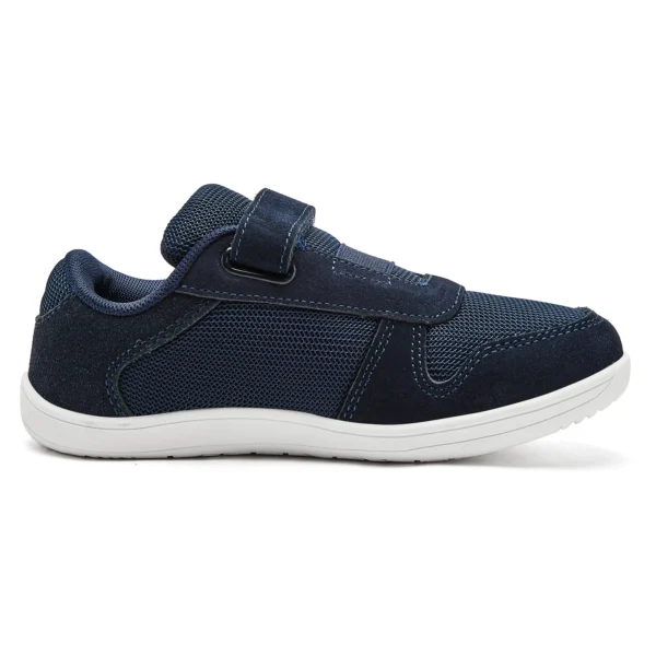 HOBIBEAR Kids Wide Toe Barefoot Shoes Little/Big/Kid Hook Loop Minimalist Sneakers Artificial Leather Mesh Lightweight Shoes - Image 3
