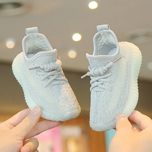 Children'S Iightweight Casual Coconut Shoes Woven With Rubber Soles For Babies, Boys And Girls. Non Slip Outdoor Sports Mesh Bre - Image 4