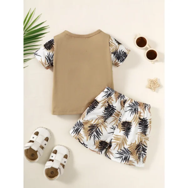 1-3 Years Baby Boy Clothes Set Short Sleeves Top+Shorts 2PCS Summer Daily Casual Outfit Toddler Boy Beach Style Clothing - Image 6