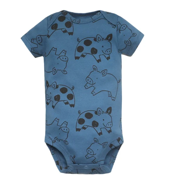 5PCS/Lot Newborn 100% Cotton Baby Boy Girl Clothes Short Sleeve Soft Baby Bodysuits Infant Bebe Clothing Baby Shower Gifts - Image 2