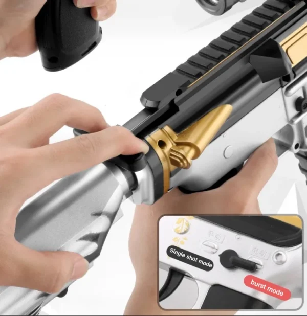 Burst M416 Fully Automatic Toy Gun Gel Bullet Hand-automatic Double Magazine Outdoor Parent-child Cs Interactive Game - Image 6