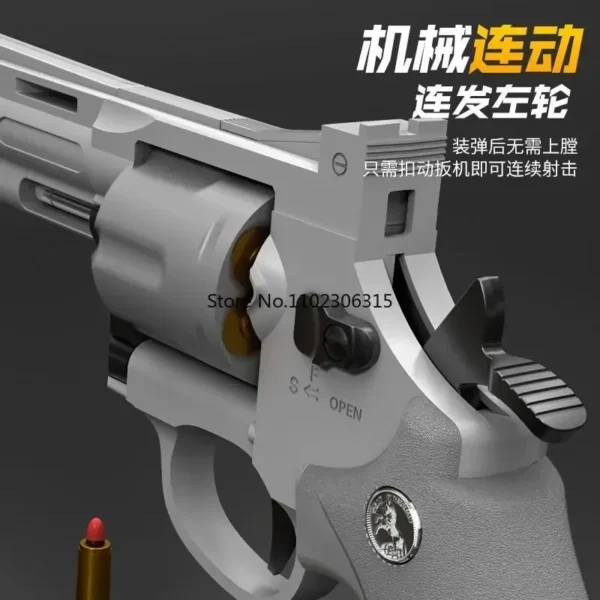 Continuous Firing Pistol ZP5 357 Revolver Launcher Soft Dart Bullet Toy Guns CS Outdoor Weapon Birthday Gift for Kids Adult - Image 5