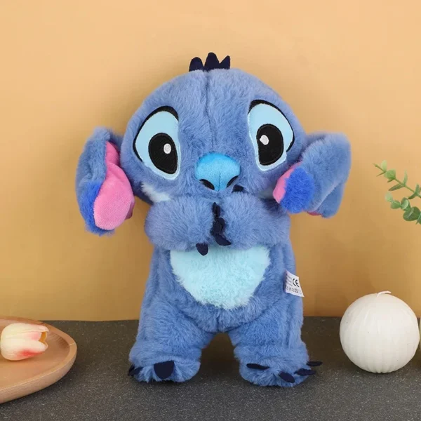 Stitch Plush Doll Breathing Light Child Soothes Toys Pink Angel Anime Cute Baby Music Light Sleep ToyKid Christmas Birthday Gift - Image 4