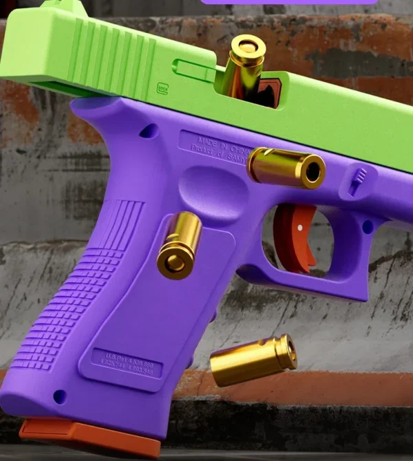 Csnoobs G17 Dual-mode Toy Gun Laser Version Automatic Shooting Radish Gun Shell Ejection Soft Bullet Pistol CS Weapons for Kids - Image 3