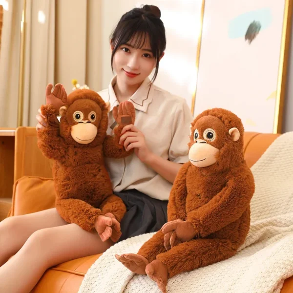 66cm Cartoon Gorilla Plush Toy Chimpanzees Monkey Soft Stuffed Doll Backpack Car Bag Room Decor Kid Gift - Image 3