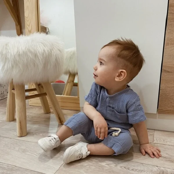 Organic Cotton Baby Clothes Set Summer Casual Tops Shorts For Boys Girls Set Unisex Toddlers 2 Pieces Kids Baby Outifs Clothing - Image 6
