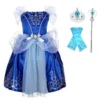 Children Princess Costume Party Fancy Flower Vestido New 2024 Christmas Birthday Carnival Dress Up Rapunzel Belle Disguise Frock - Image 6