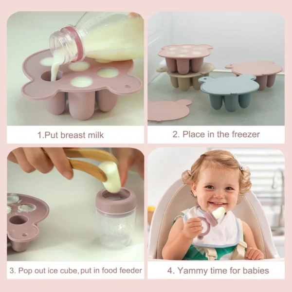 Baby Ice Cream Pops Silicone Mold Ice Cream Maker Popsicles Molds Baby Fruit Feeding Pacifier Teether Toy Baby Sutff - Image 5