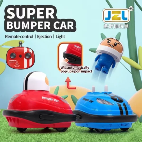RC Toy 2.4G Super Battle Bumper Car Pop-up Doll Crash Bounce Ejection Light Children's Remote Control Toys Gift for Parenting - Image 4
