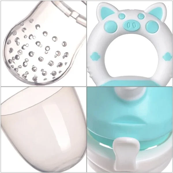 Baby Food Feeding Spoon Juice Extractor Fruit Feeder Pacifier Baby Feeding Bottle Silicone Gum Fruit Vegetable Bite Eat Feeder - Image 6