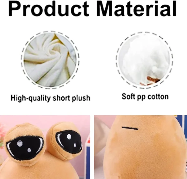 22cm/8.6in Pou Plush Cartoon Alien Toy Kawaii Stuffed Animal Doll Hot Game Figure Gifts for Fans - Image 5