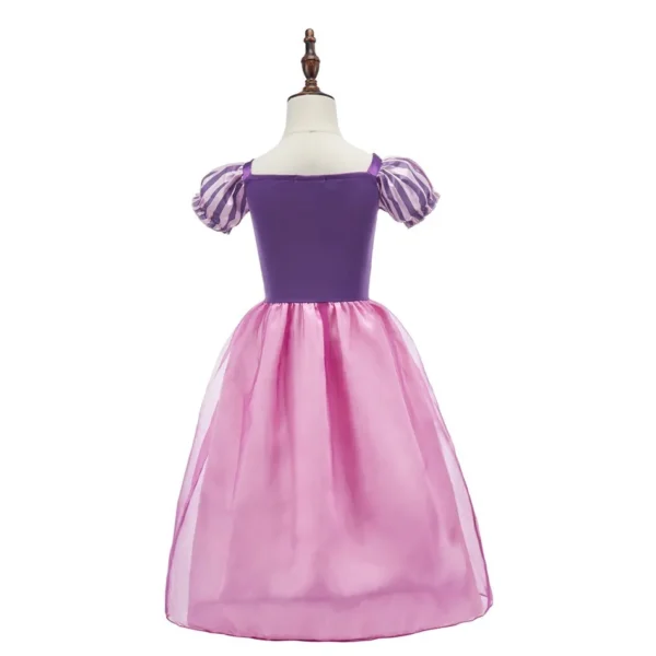 Girls Rapunzel Costume Kids Summer Tangled Fancy Cosplay Princess Dress Children Birthday Carnival Halloween Party Clothes 2-8T - Image 2