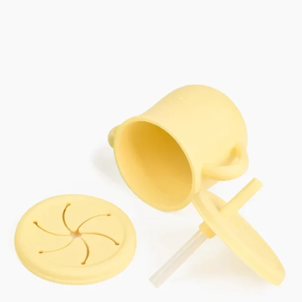Kids Cup Silicone Food Storage Box Solid Color Baby Sippy Cup Portable Children Snacks Container with Lid Scale BPA Free 200ml - Image 6