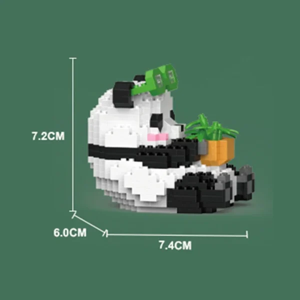 Cute Chinese Panda Building Blocks Sets DIY Educational Assembly Toys Bricks Mini Animals Model MOC Kids Christmas Birthday Gift - Image 5