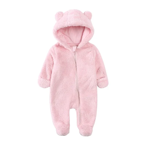 Winter Essentials Fleece Baby Clothes Romper Kids Boys Girls Pajamas Hooded Toddler Bodysuit Infant Jumpsuit Newborn Onesies - Image 5