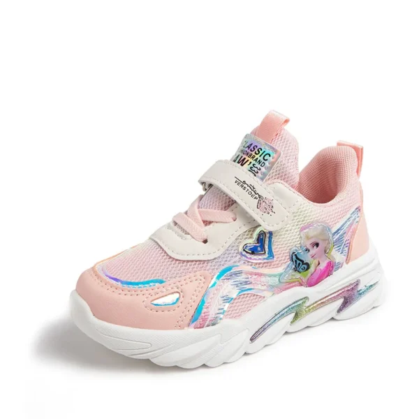 Disney Children's Casual Shoes Girls' Sneakers Mesh Priness Elsa Frozen Fashion Children's Breathable Running Shoes Size 21-38 - Image 4