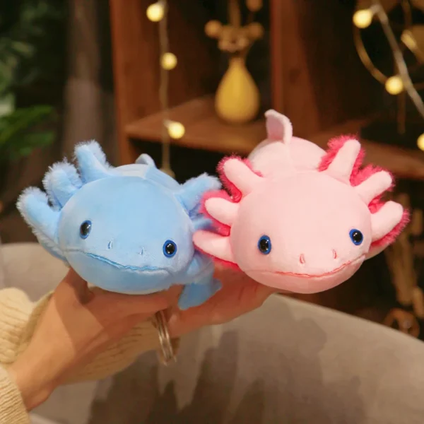 45cm Cute Salamander Plush Toys Simulation Dinosaur Ambystoma Stuffed Doll Kawaii Mexicanum Axolotl Animal Dolls Gift For Kids - Image 5