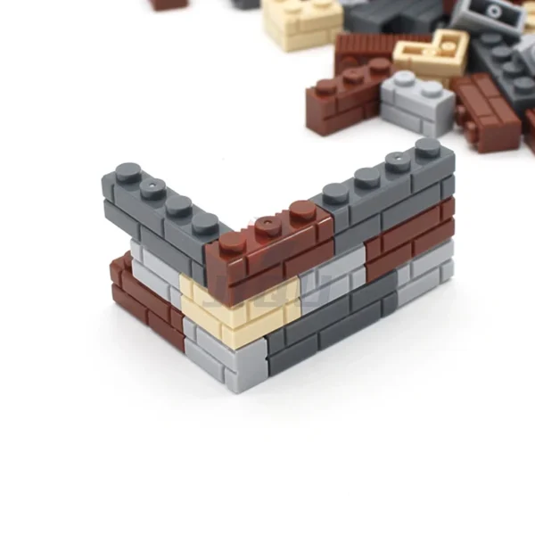 MOC 1x2 1x3 1x4 L Dots Masonry Profile Thick Brick Creative Figures House Contruction Building Blocks Toy Compatible 98283 15533 - Image 5