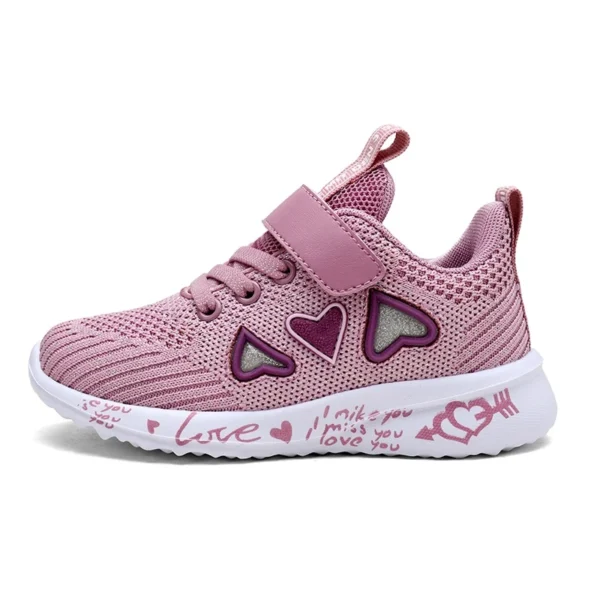 2023 Girls Casual Shoes Light Mesh Sneakers Kids Summer Children Autumn Tenis Cute Sport Cartoon Female Running Sock Footwear 8 - Image 3