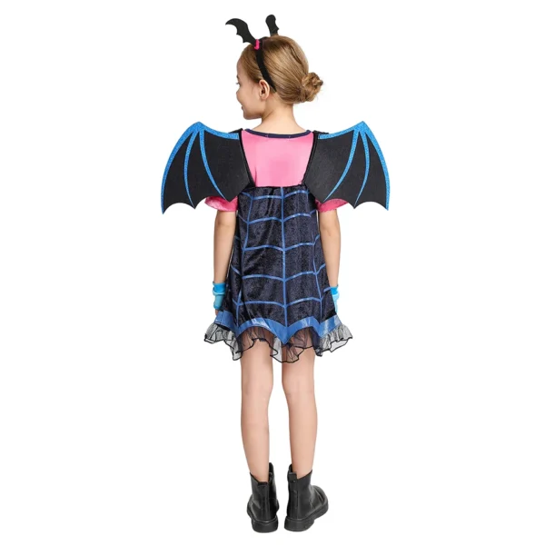 Halloween Vampire Disguise Clothing Child Disney Junior Vampirina Dress with Wings Gloves Girls All Saints' Day Kids Costume - Image 6