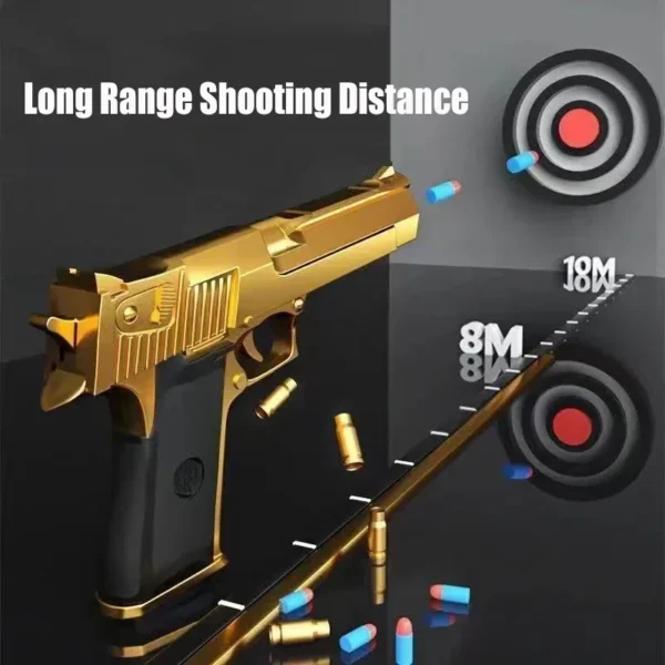 Desert Eagle Toy Gun Shell EjectionAirsoft Pistol Soft Foam Bullet Outdoor CS Weapon for Boys Girls Shooting Game Bitthday Gift - Image 4