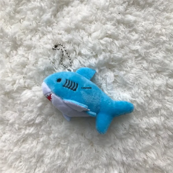 3Colors- Cute Plush Shark Toy Soft Stuffed Animal Key Chain For Birthday Gifts Doll Gift For Children - Image 5