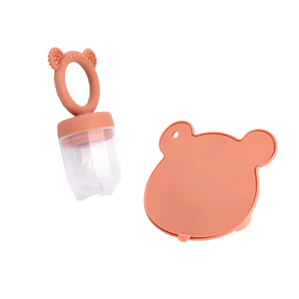 Latest Animal Design Bear Set Fruit Feeder Breast Milk Freezer Tray Food Soup Silicone Freezer Tray Silicone Popsicle Mold - Image 4