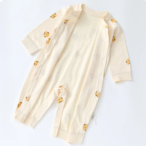 Baby Autumn Clothes Cartoon Bear Printed Romper for Boys Girl Newborn One-Pieces Clothing Cotton Toddler Bodysuit Infant Costume - Image 3