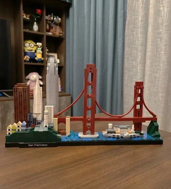 New York London Pairs Dubai Lanmark City Skyline Building Blocks 21052 21044 21028 21034 21032 21027 Construction Bricks Set - Image 3