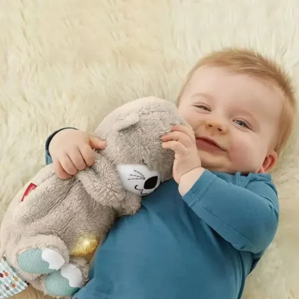 Baby Plush Doll Breathing Bear Newborn Soothing Sleep Playmate Otter Toy Kids Music Sleeping Companion Sound Light Doll Toy Gift - Image 4