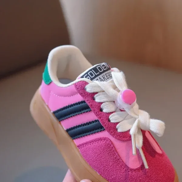 Kid Suede Color Splicing Casual Shoes Girl Boy Lace Up Sneakers 2022 Autumn Child Walk Runing Sport Trainers Size 26-37 - Image 6