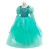 Girls Mermaid Costume For Girls Ariel Princess Mesh Long Gown Kids Oufit Girls Dress Halloween Birthday Gift Party Dress - Image 3