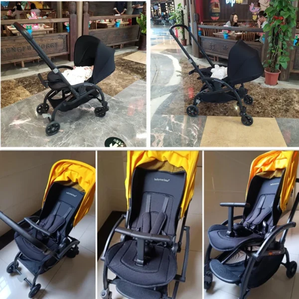 Lightweight Baby Stroller Travel Portable Pram Infant Trolley 0~36 Month Baby Stroller Can Bring On Board Two Way Pushchair - Image 5