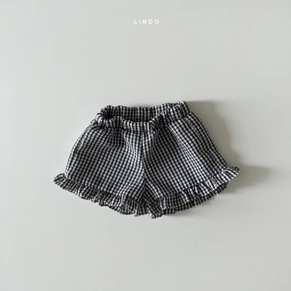 Baby Girl Plaid Clothes Set Casual Ruffle Sleeves T-shirt Top Shorts Girl Simple Set Kid Summer Bebes Accesorios Recien Nacido - Image 5