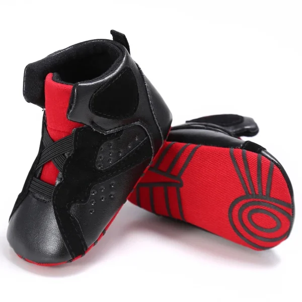 Spring and Autumn Season 0-18M Fashion High Top Baby Shoes Boys Basketball Shoes Sports Shoes Casual Anti slip First Step Shoes - Image 6