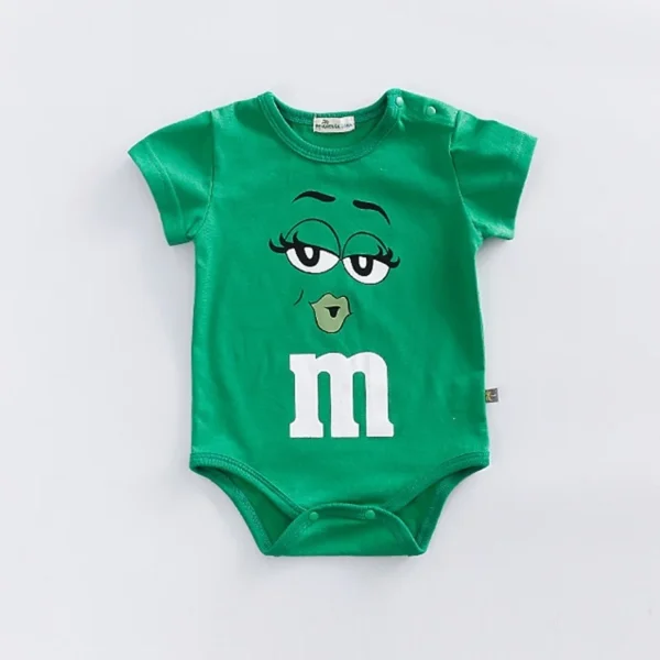 0-24month Baby Clothes Summer Short-sleeved Triangle Climbing Clothes Romper Toddler Costume Cotton Bodysuits Infant Jumpsuit - Image 5