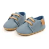 New Baby Shoes Retro Leather Boy Girl Shoes Multicolor Toddler Rubber Sole Anti-slip First Walkers Infant Newborn Moccasins - Image 2