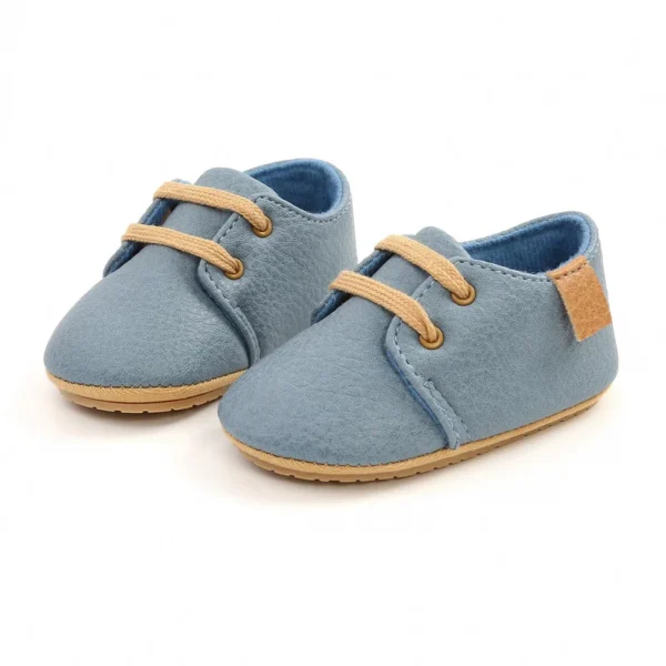 New Baby Shoes Retro Leather Boy Girl Shoes Multicolor Toddler Rubber Sole Anti-slip First Walkers Infant Newborn Moccasins - Image 2