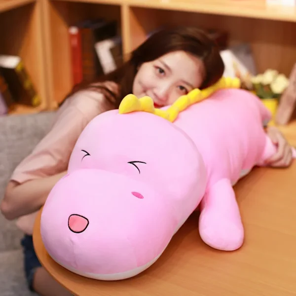New 80CM Big Long Cute Dinosaur Plush Toy Soft Cartoon Animal Crocodile Plush Doll Boyfriend Pillow Child Girl Birthday Gift - Image 2