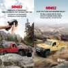 ZWN MN82 1:12 Retro Rc Car With LED Lights Full-scale Simulation LC79 Professional 4WD Remote Control Pickup RC Truck Model Toys - Image 4