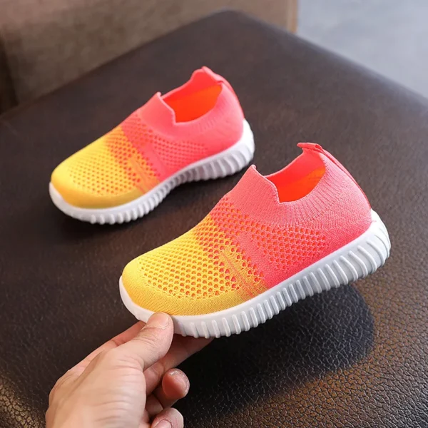 Children Running Sneakers Boys Kids Shoes Mesh Breathable Anti-Slip Walking Patchwork Tenis Toddler Soft Soled Girls Shoes - Image 4