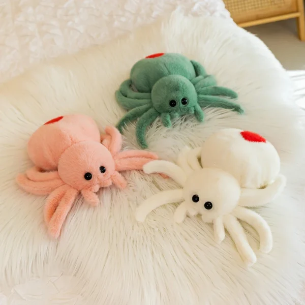 Simulation Black Spider Jumping Spider Doll Crawling Pet Doll Plush Cute Reptile Plush Toy Super Cute Doll - Image 6