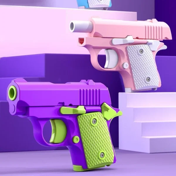 Children'S Toy Guns Model 3D Mini 1911 Gravity Printing Fidget Toy for Kids Adults Stress Relief Toy Children Decompression Gift - Image 2